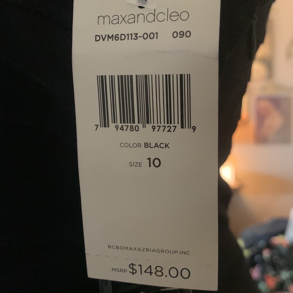 NWT MaxandCleo Black Bandage Dress.  Sz 10 - Picture 5 of 5